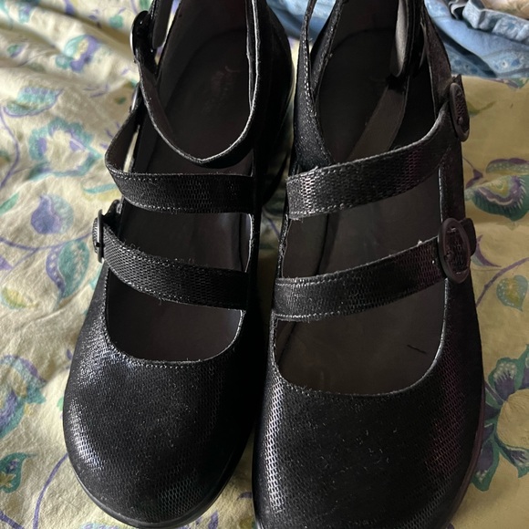Leather Black Jambu wedges with ankle strap 8.5 - Picture 1 of 5